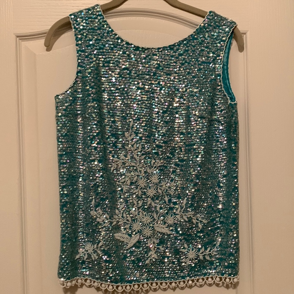 Formal beaded tank top